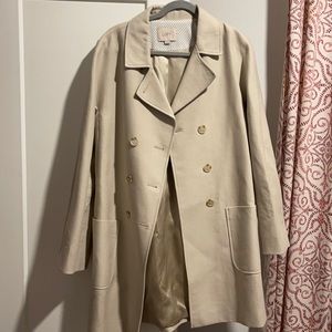 Loft medium tall lined longer length peacoat